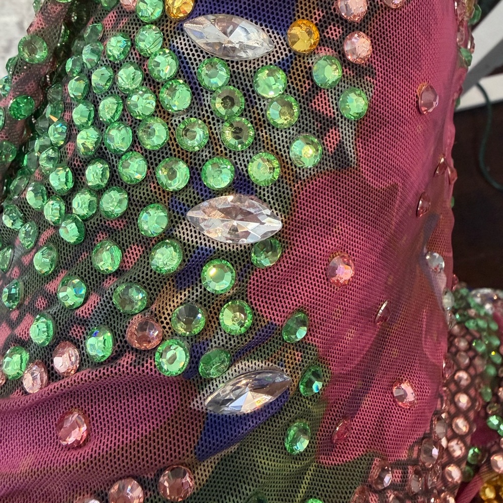 Mewmews Multicolor Rhinestone Jumpsuit - Picture 4 of 6
